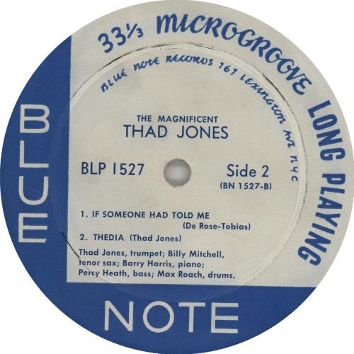 欧LP Thad Jones The Magnificent Thad Jones 5880782 Blue Note /00260 THAD JONES - Thad Jones - The Magnificent Thad Jones LP